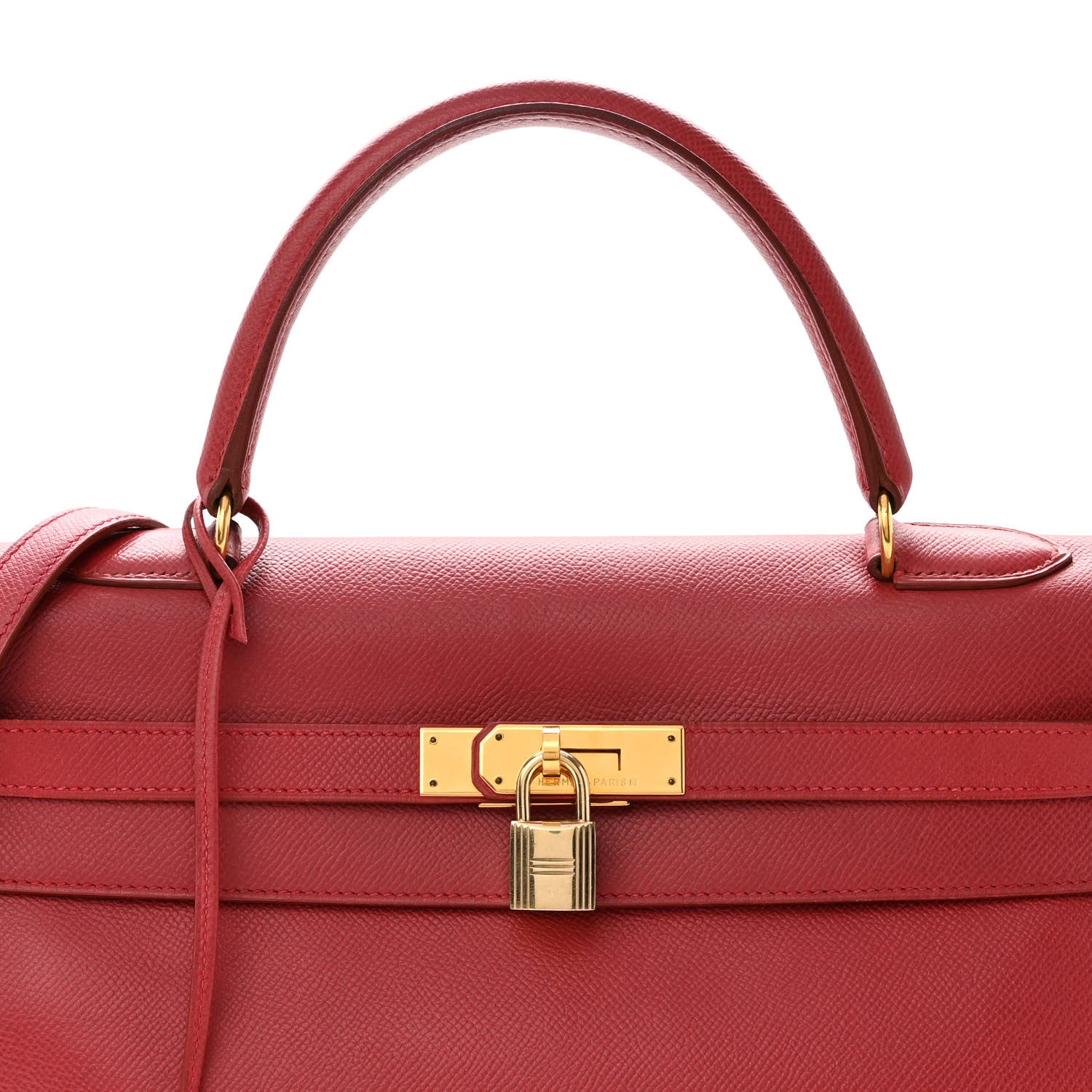 Hermes Courchevel Kelly Retourne 35 Rouge Vif 6 of 13