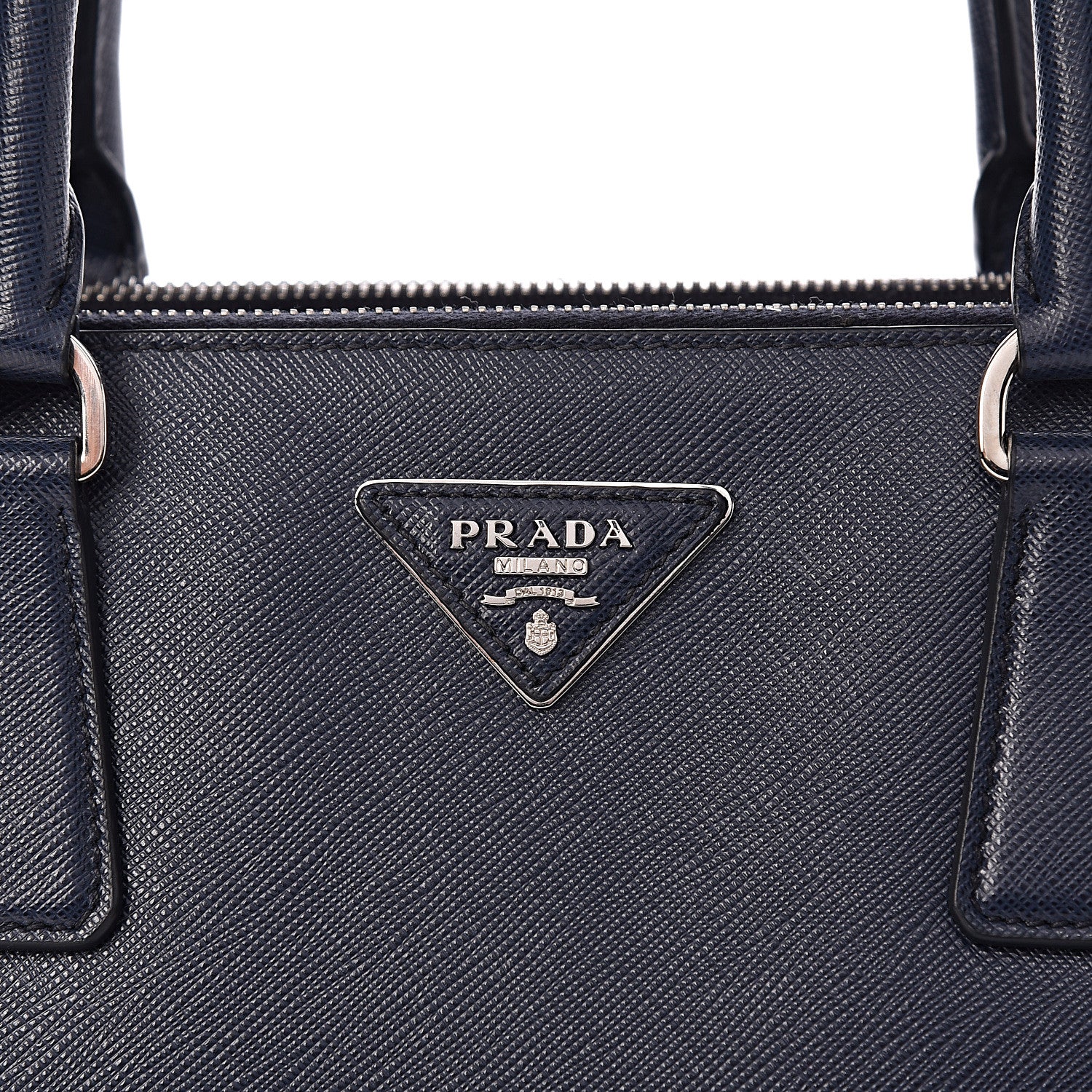 Prada Saffiano Medium Galleria Double Zip Tote Baltico 12 of 14