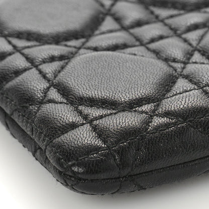 Christian Dior Lambskin Cannage Lady Dior Key Pouch Black 8 of 8