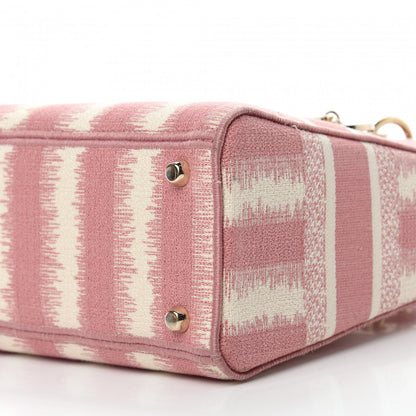 Christian Dior Canvas Medium D-Stripes Lady D-Lite Pink 10 of 13
