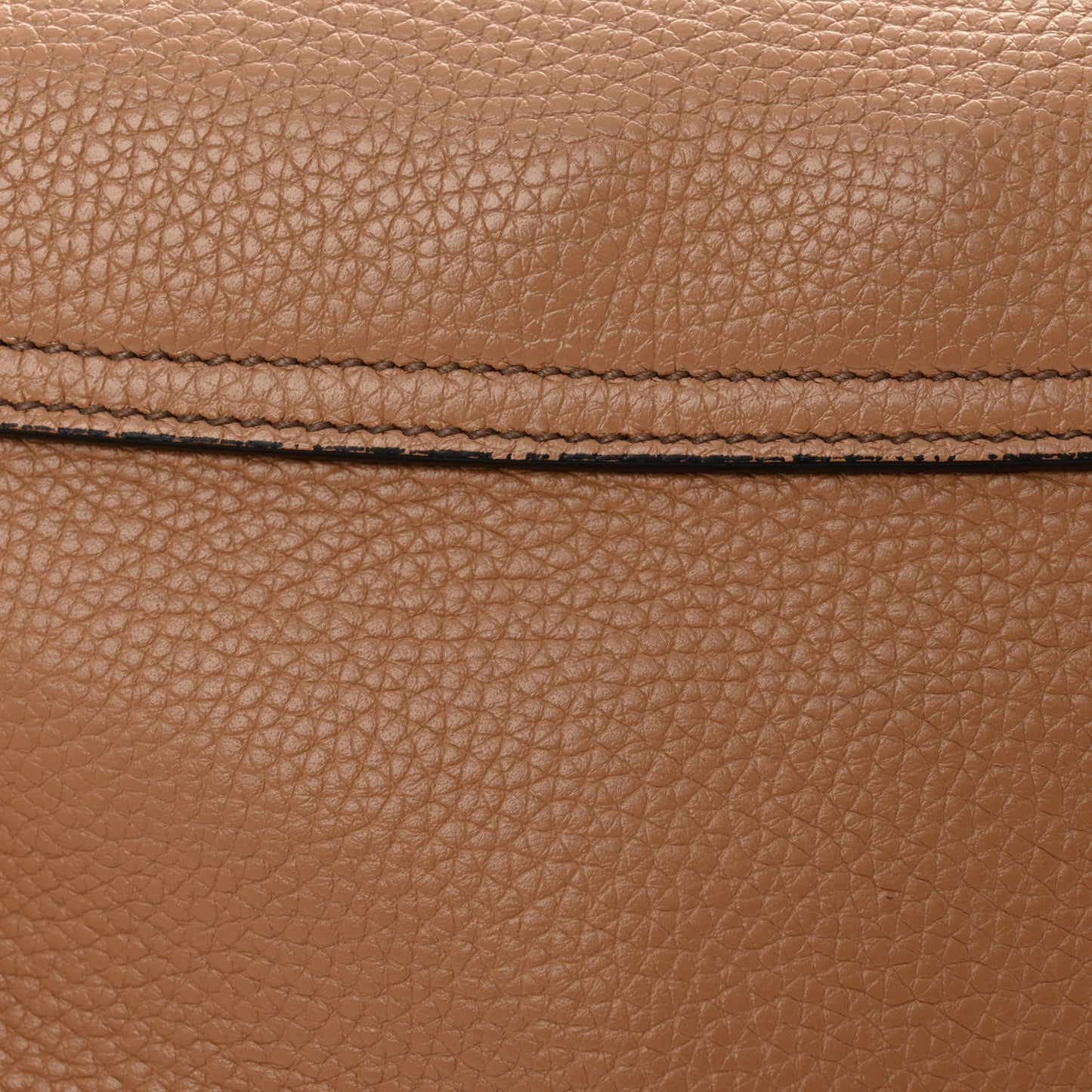 Pebbled Calfskin Medium Soho Flap Crossbody Camelia