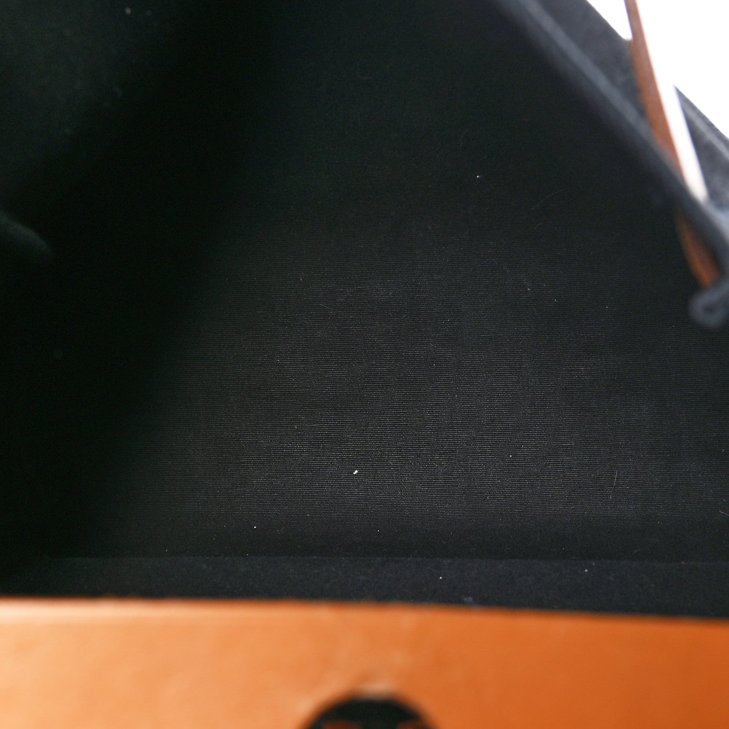 Hermes Toile Vache Calfskin Herbag 30 PM Black Natural 10 of 23
