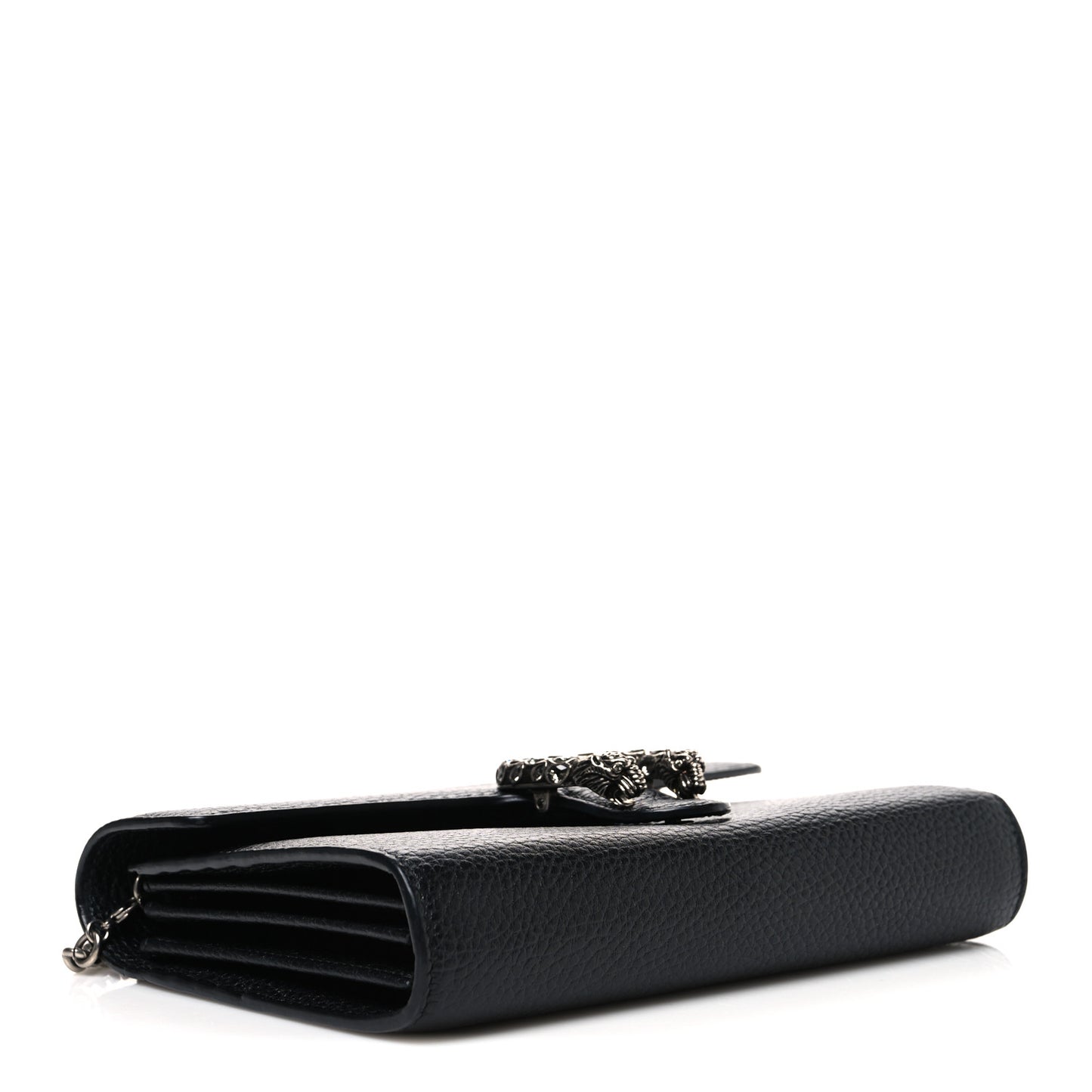 Calfskin Mini Dionysus Chain Wallet Black