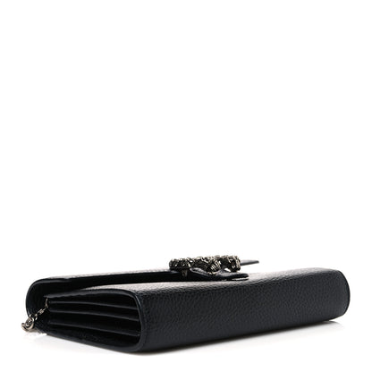 Gucci Calfskin Mini Dionysus Chain Wallet Black 4 of 11