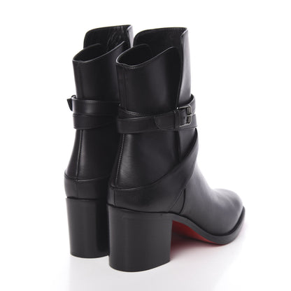 Christian Louboutin Calfskin Karistrap 70 Ankle Boots 38.5 Black 4 of 9