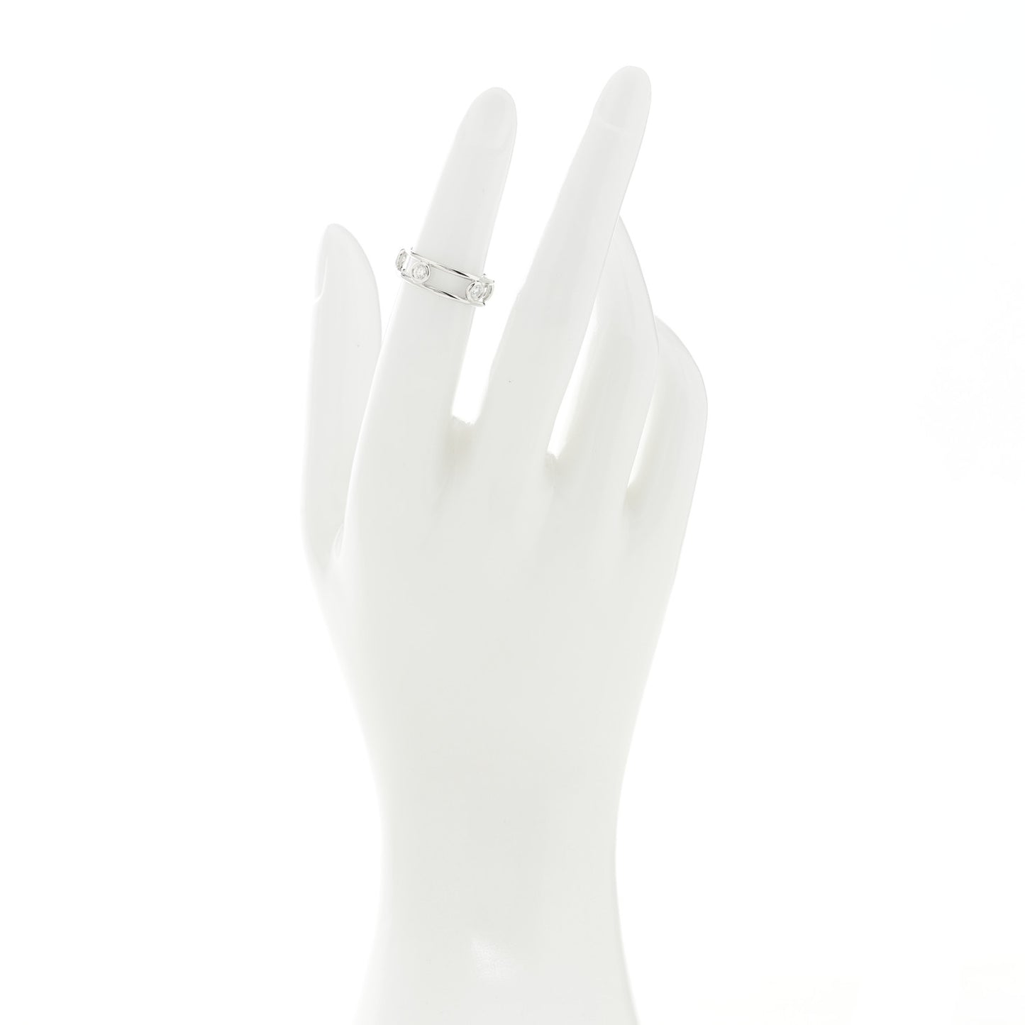 Platinum Diamond Elsa Peretti Diamonds by the Yard Ring 48 4.5