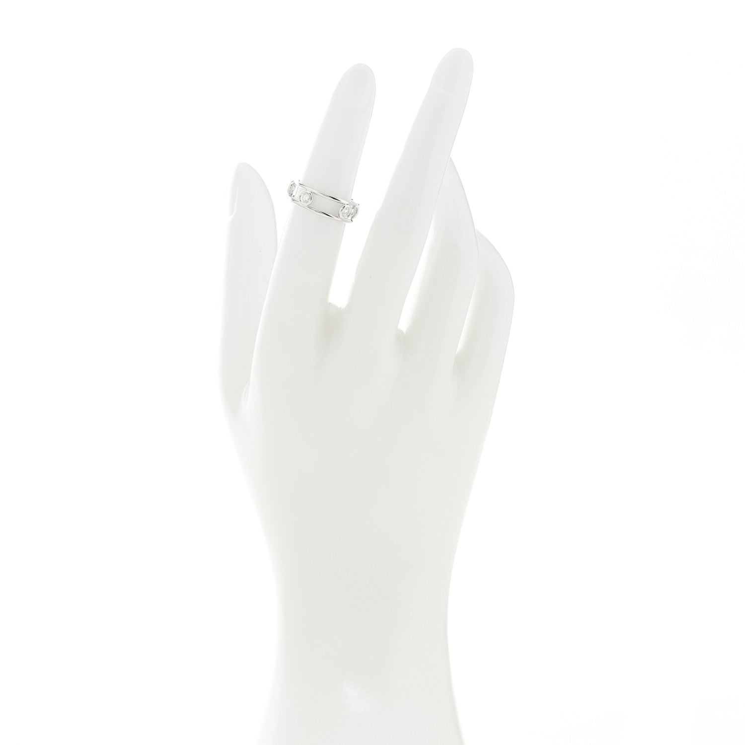 Tiffany Platinum Diamond Elsa Peretti Diamonds by the Yard Ring 48 4.5 2 of 4