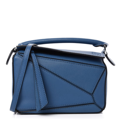 Loewe Calfskin Mini Puzzle Bag Blue 1 of 10