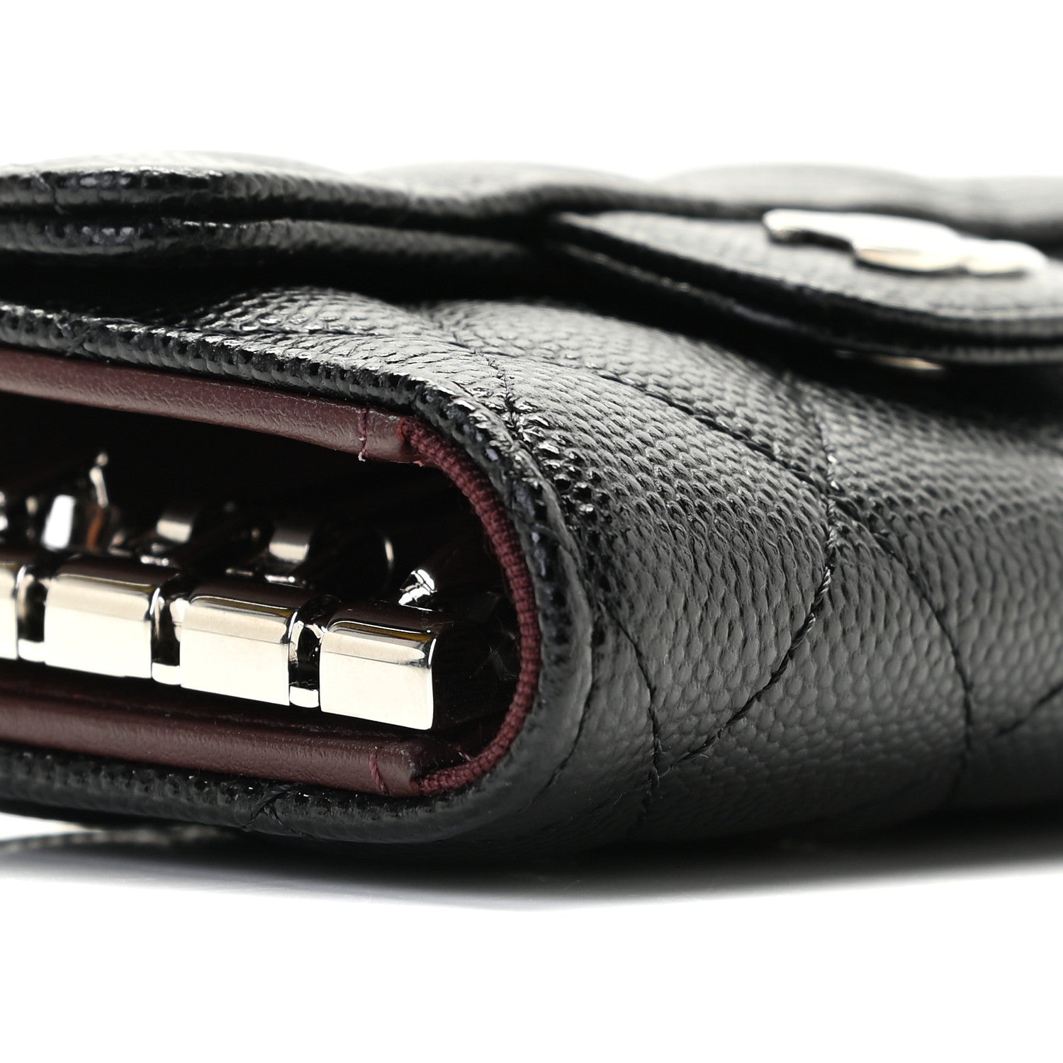 Chanel Caviar Quilted Classic 4 Key Holder Wallet Black 8 of 10