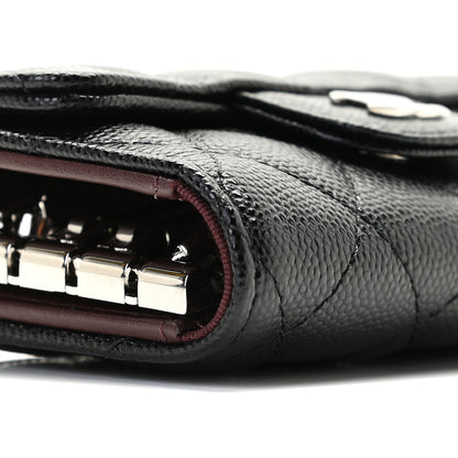 Chanel Caviar Quilted Classic 4 Key Holder Wallet Black 8 of 10