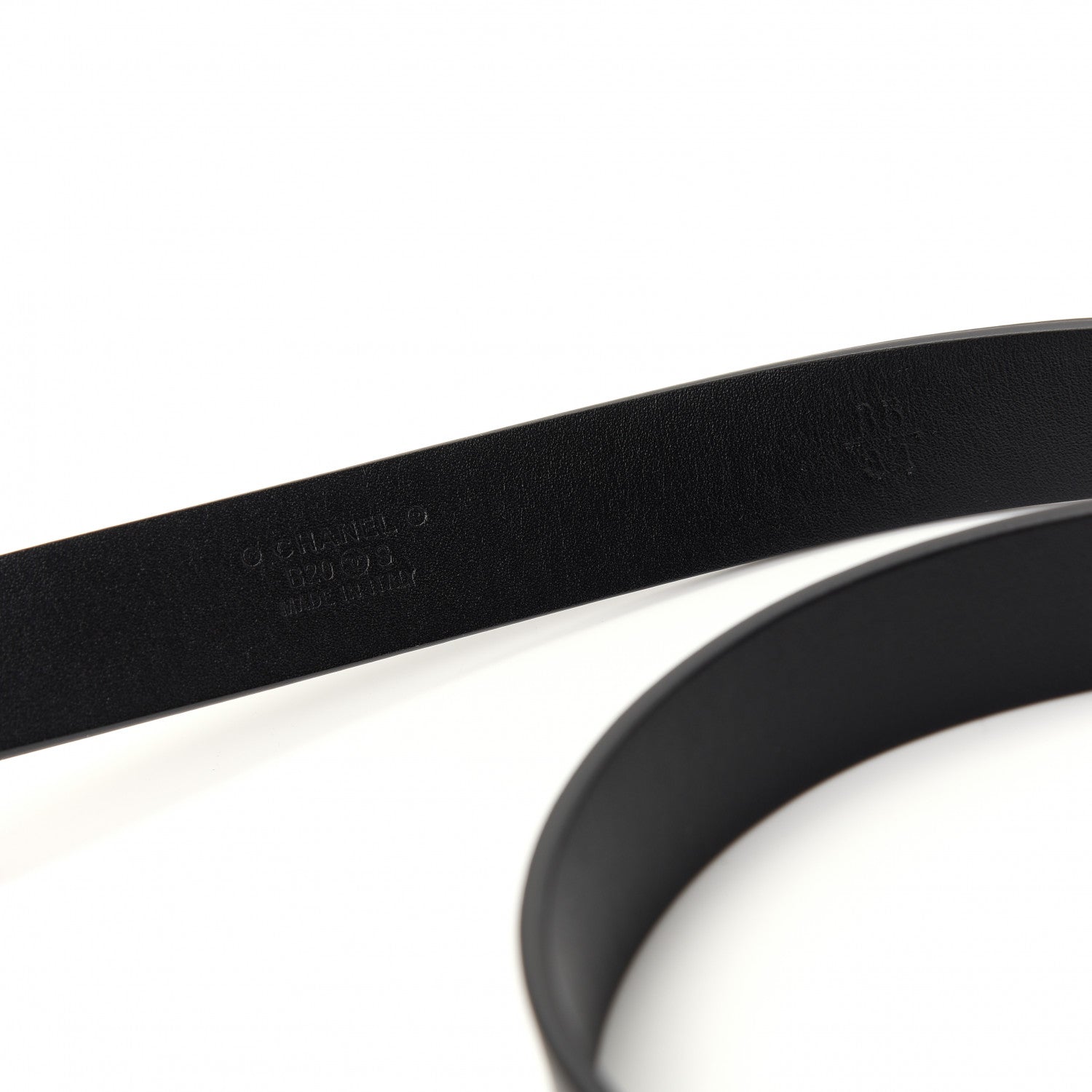 Chanel Calfskin Crystal CC Belt 85 34 Black 5 of 6
