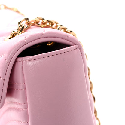 Gucci Lambskin Matelasse Medium GG Marmont Shoulder Bag Light Pink 12 of 13
