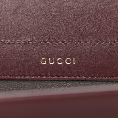 Gucci Smooth Calfskin Medium Zumi Top Handle Bag Vintage Bordeaux 8 of 10