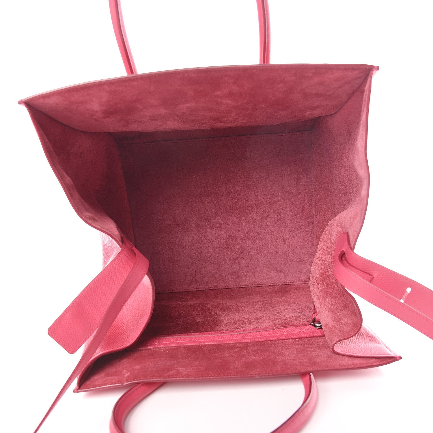 Celine Supple Calfskin Medium Phantom Luggage Fuchsia 5 of 19