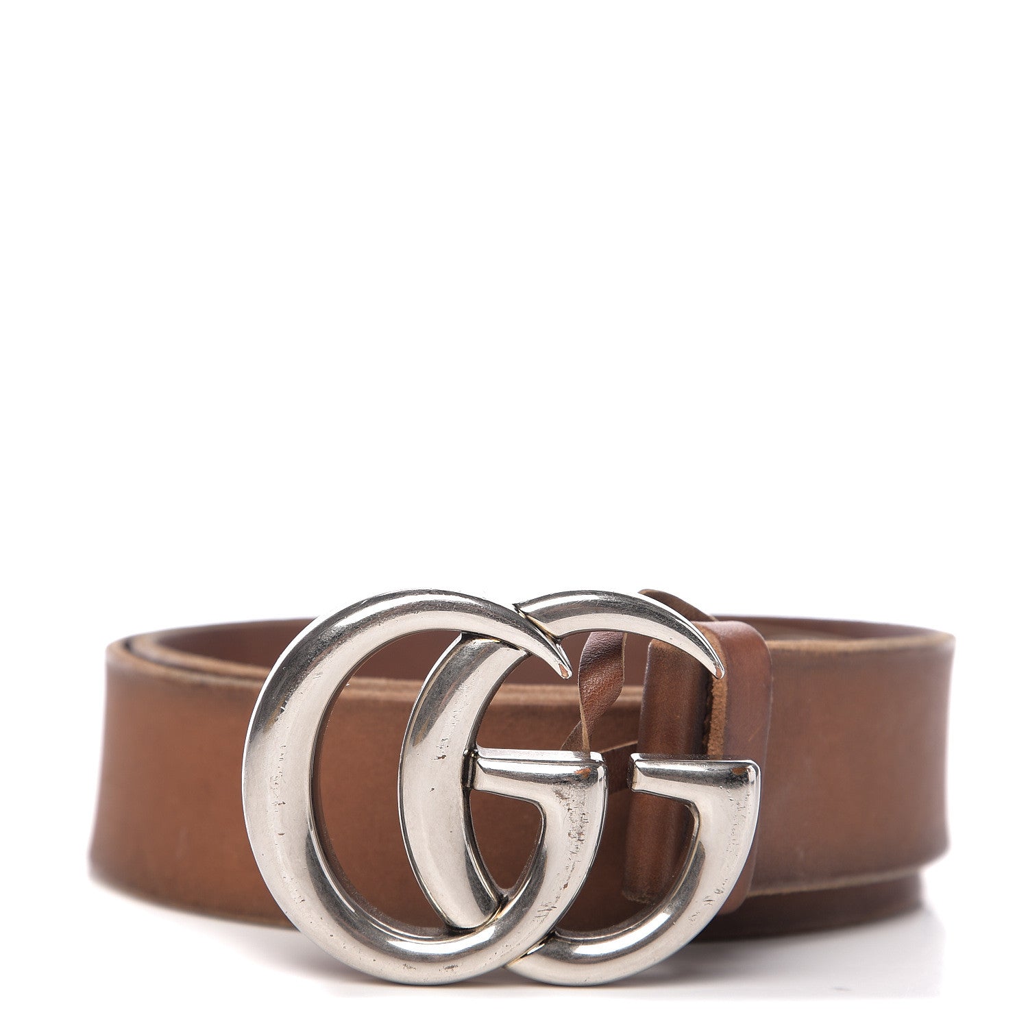 Gucci Cuoio Toscano Nickel Double Double G 40mm Belt 90 36 Cuir 1 of 6