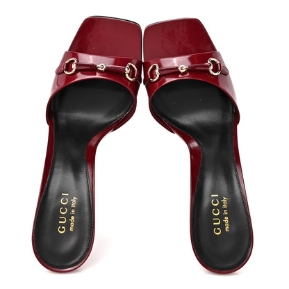 Gucci Nappa Regent Strappy Horsebit Sandals 39 Maple Red 2 of 11