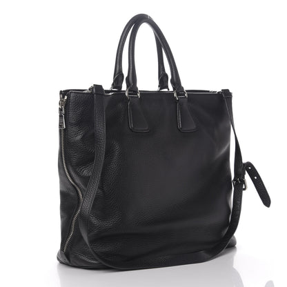 Prada Vitello Phenix Tote Black 5 of 19