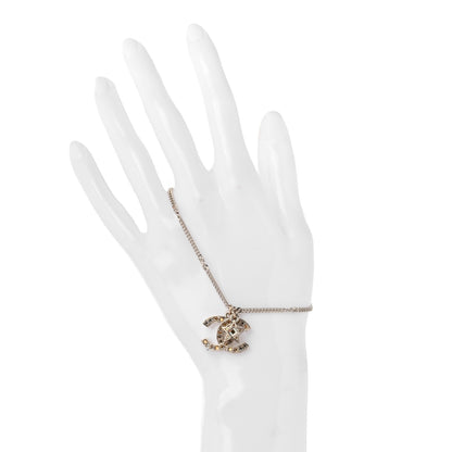 Chanel Pearl Crystal CC Star Bracelet Gold 2 of 5