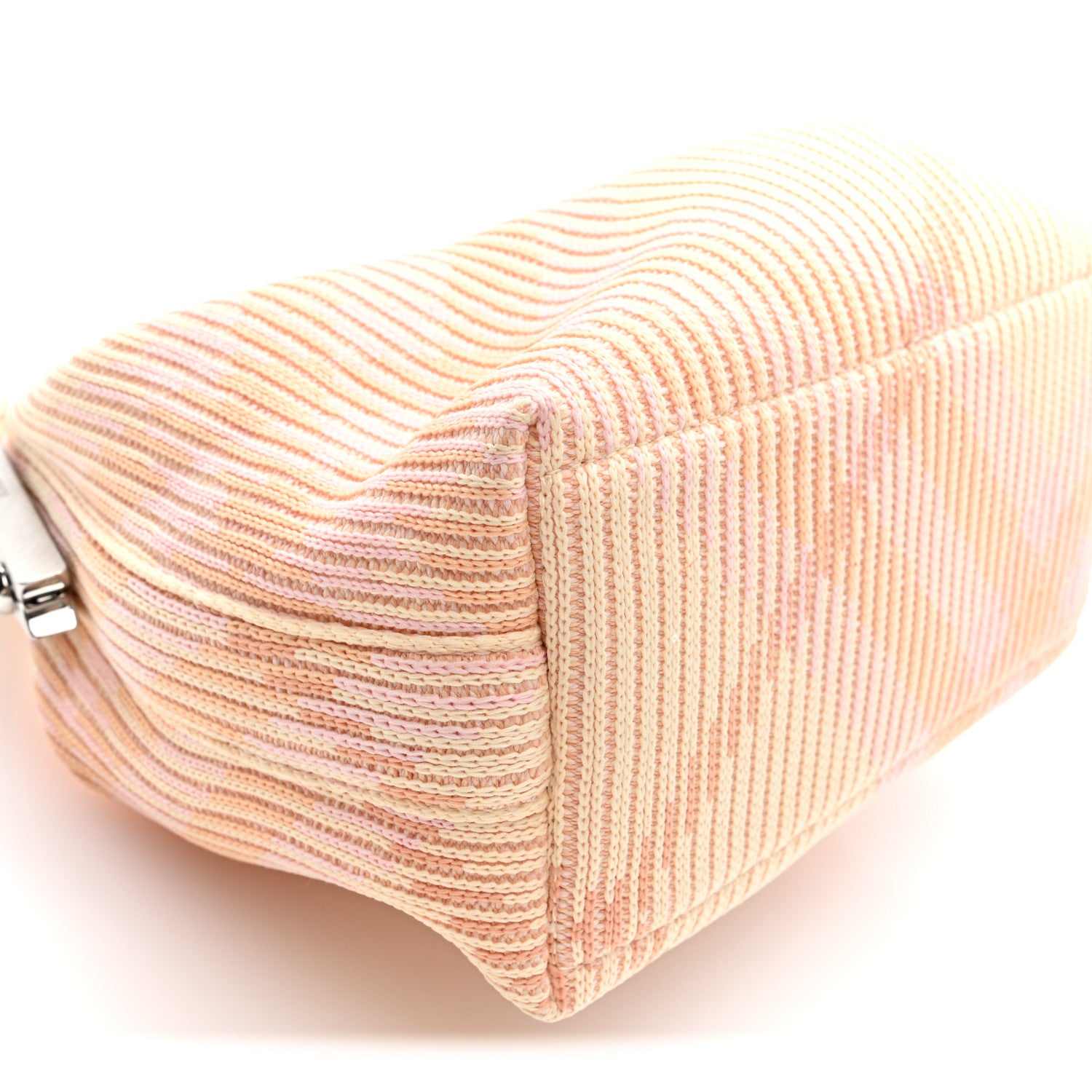 Burberry Canvas Knitted Check Mini Peg Duffle Bag Sherbert 8 of 9