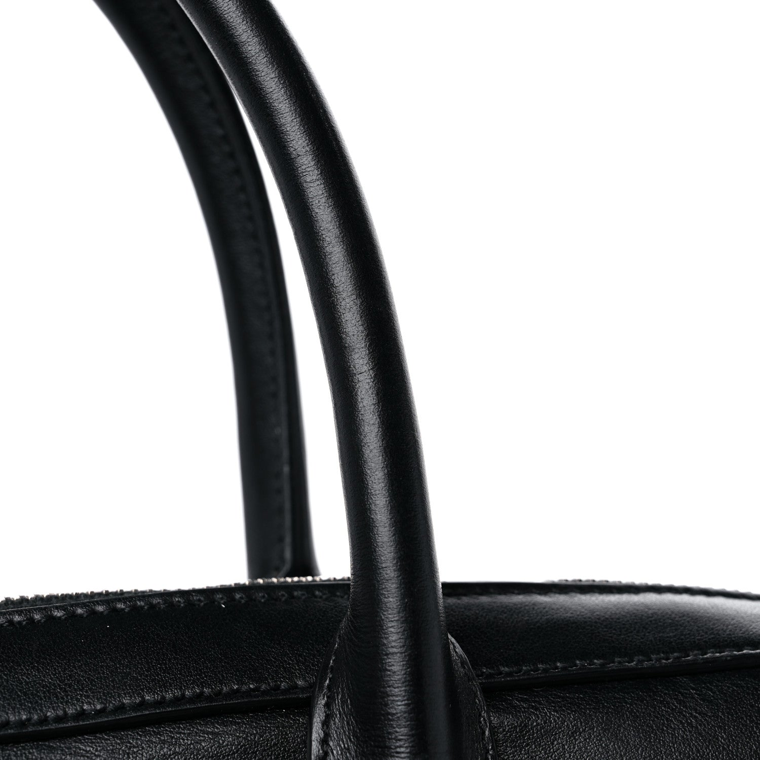 Saint Laurent Calfskin Patch Embellished Museum Flat Briefcase Black 16 of 16