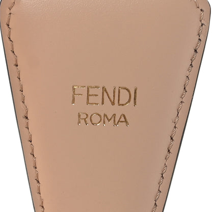 Fendi Jacquard Ribbon Vitello King FF Bi-Color Intreccio Adjustable Strap You Light Rose Camel 3 of 4
