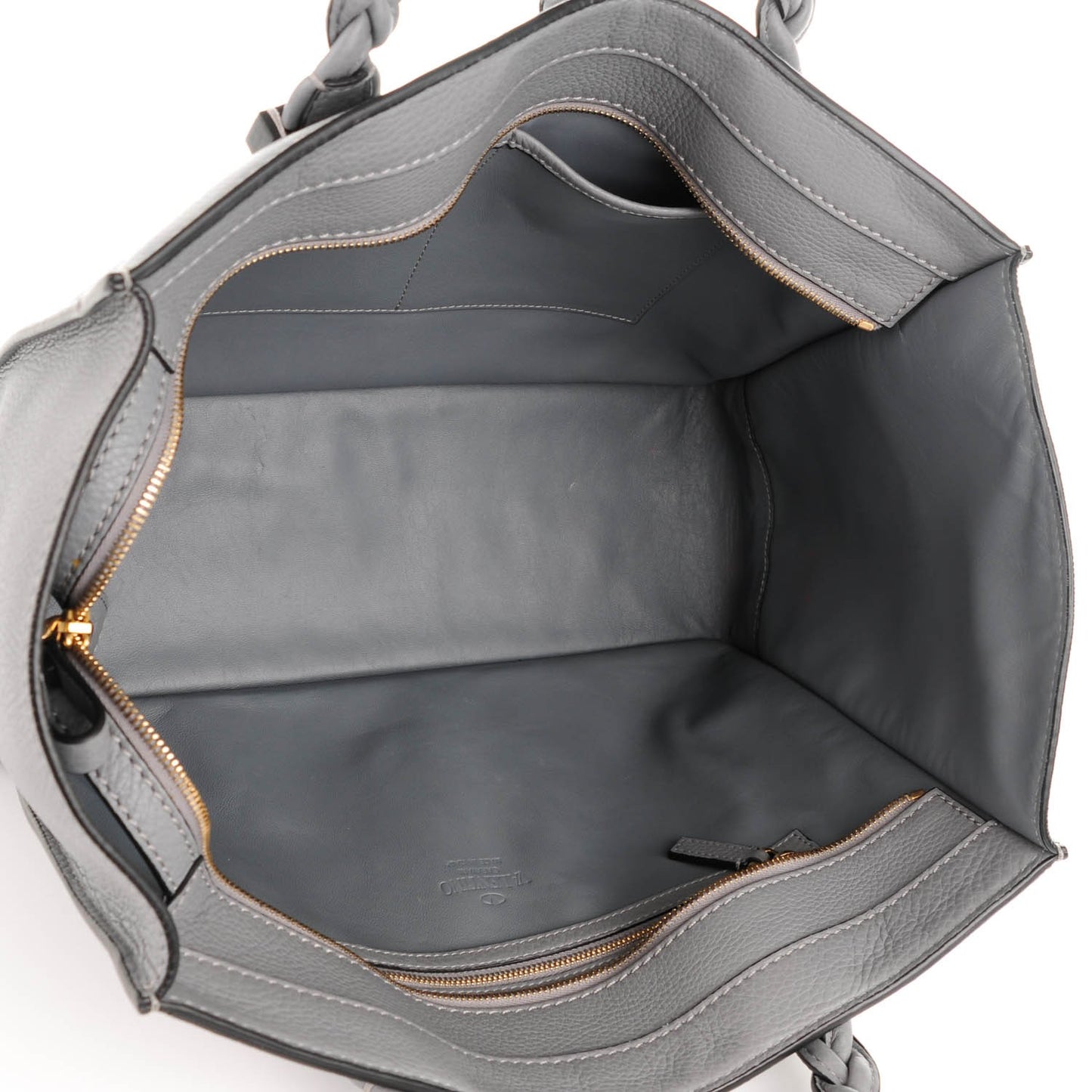Grained Calfskin Small To Be Cool Tote Grigio Perla
