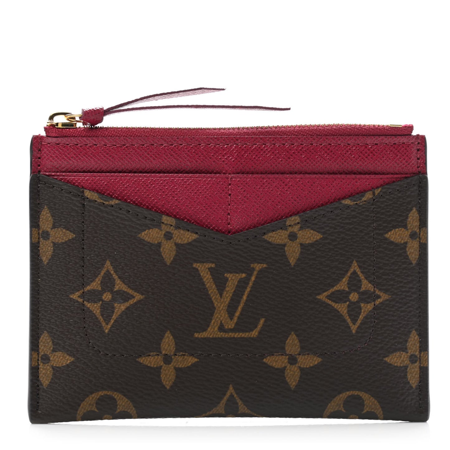 Monogram Zipped Card Holder