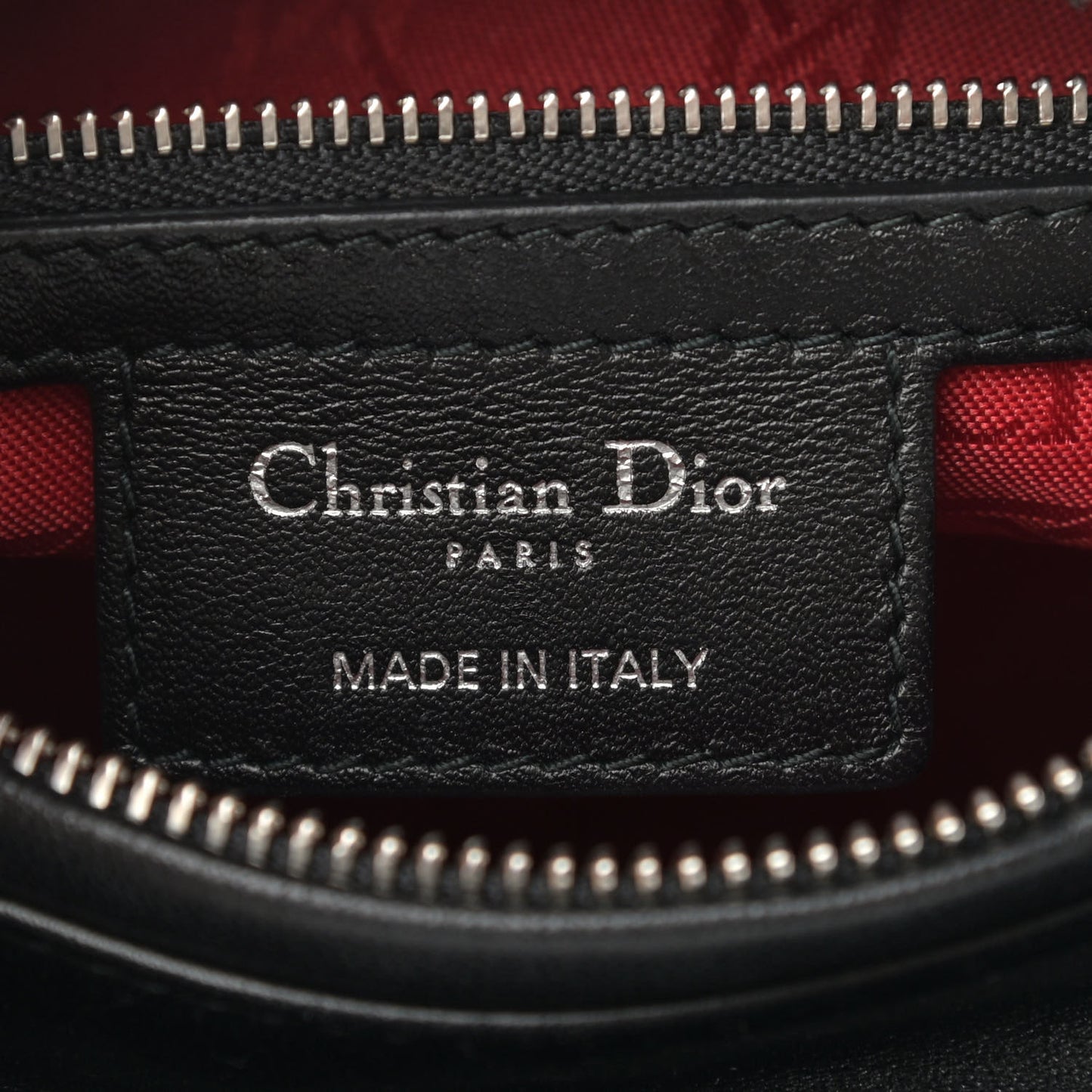 Lambskin Cannage Medium Lady Dior Black