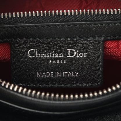 Christian Dior Lambskin Cannage Medium Lady Dior Black 6 of 11