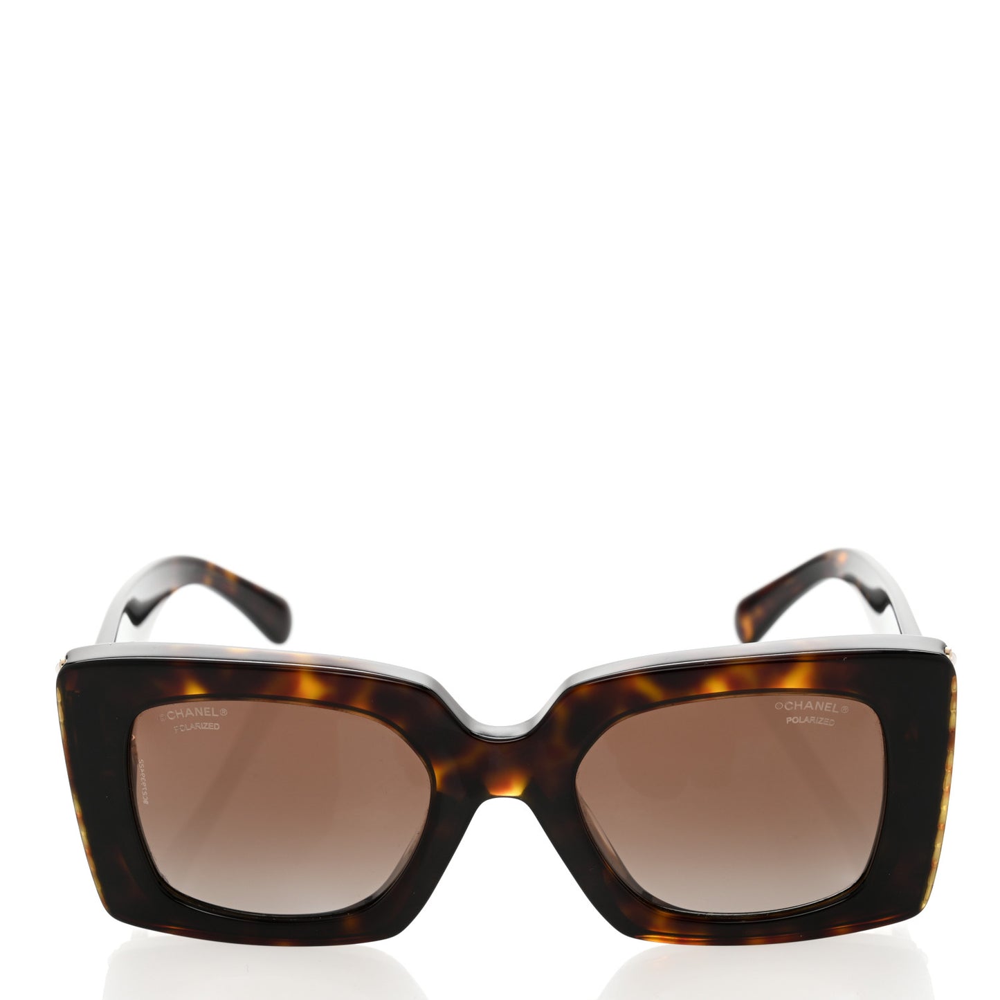 Acetate Pearl Rectangle Sunglasses 5480-H-A Tortoise