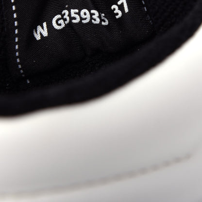 Chanel Calfskin Womens Logo High Sneakers 37 White Black 10 of 11