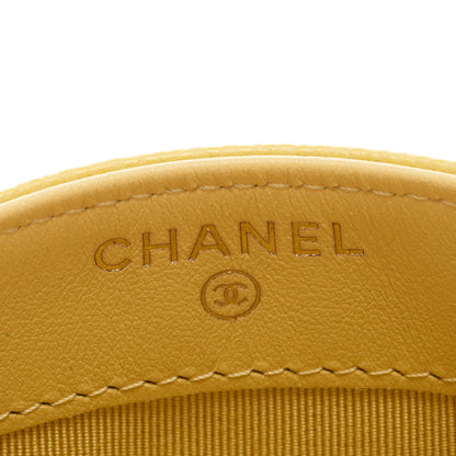 Chanel Caviar Quilted Card Holder Yellow 6 of 8