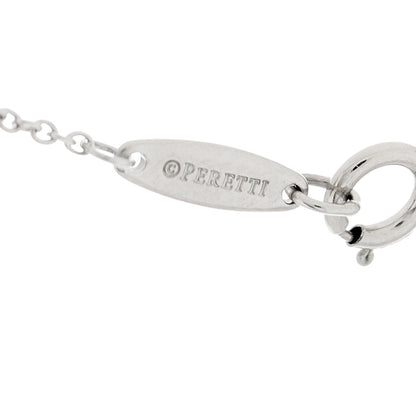 Tiffany Platinum Diamond .08ct Elsa Peretti Diamonds by the Yard Pendant Necklace 3 of 6