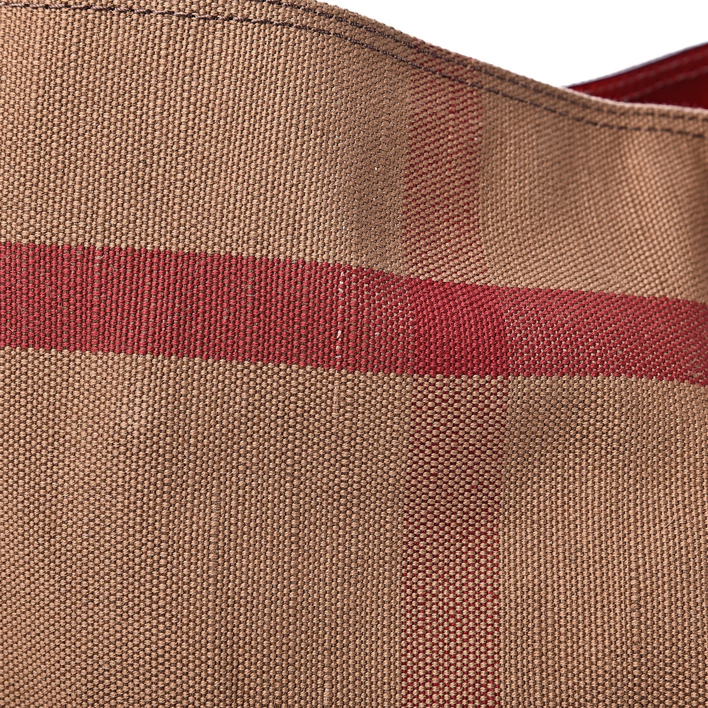 Canvas Mega Check Medium Maidstone Cadmium Red