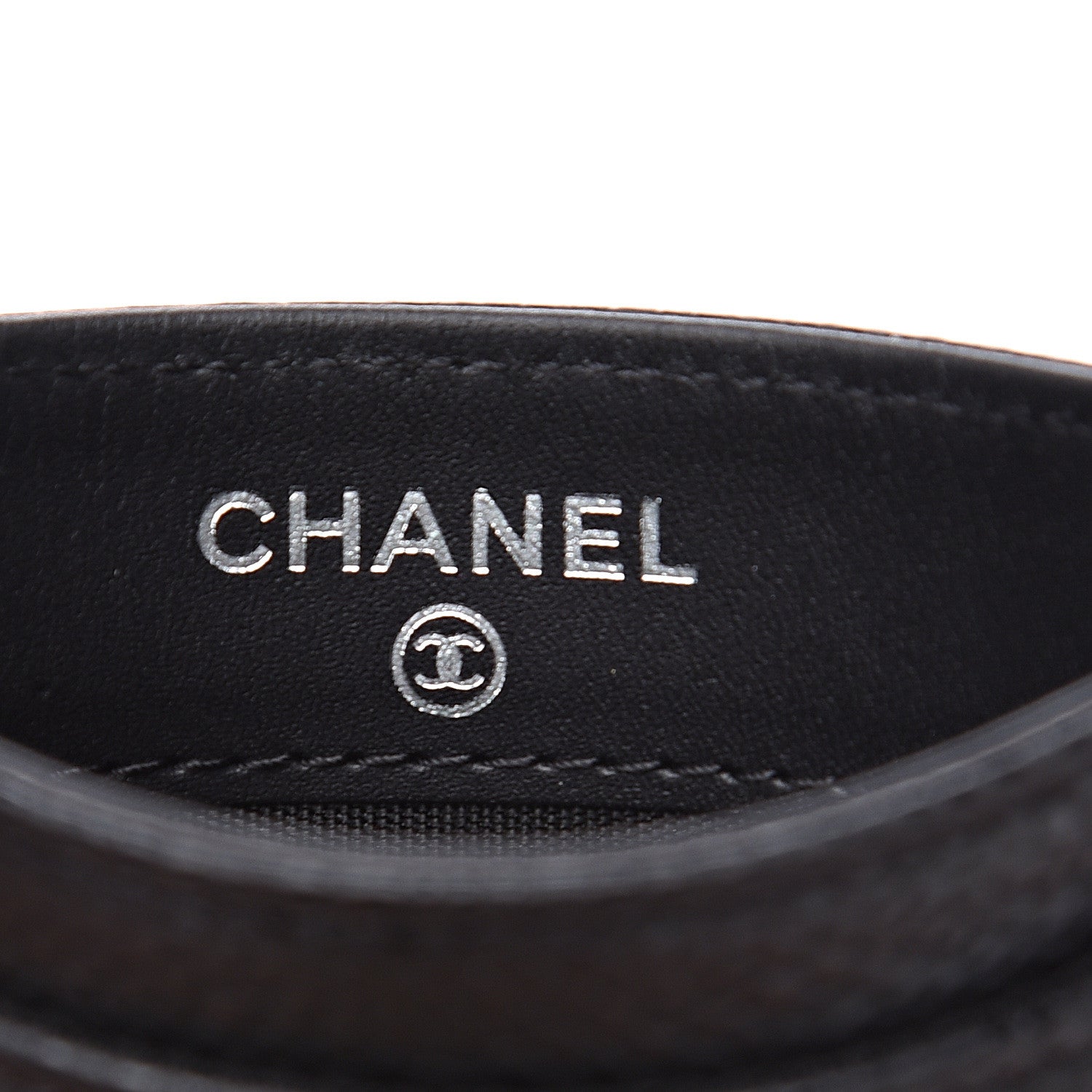 Chanel Caviar Timeless CC Card Holder Black 6 of 10