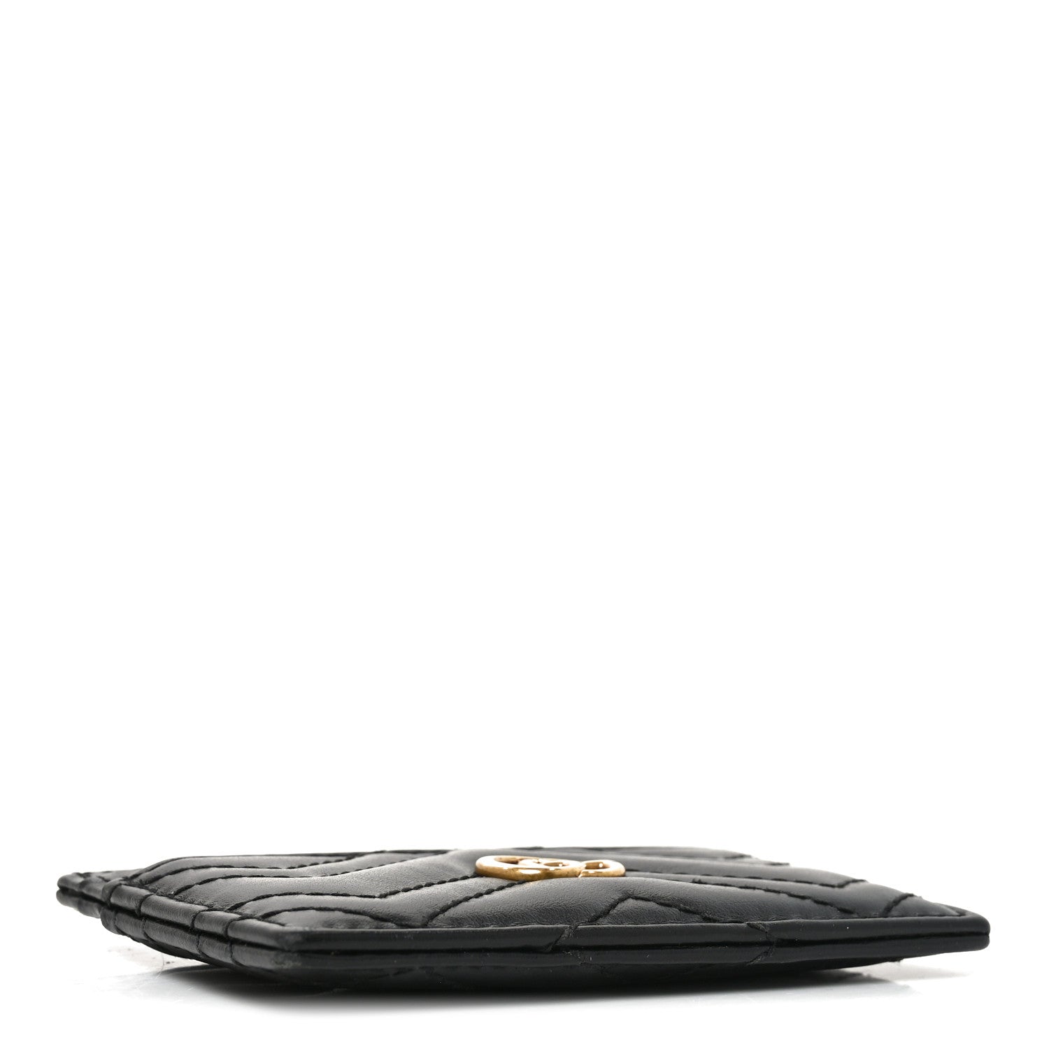 Gucci Calfskin Matelasse GG Marmont Card Holder Black 4 of 6