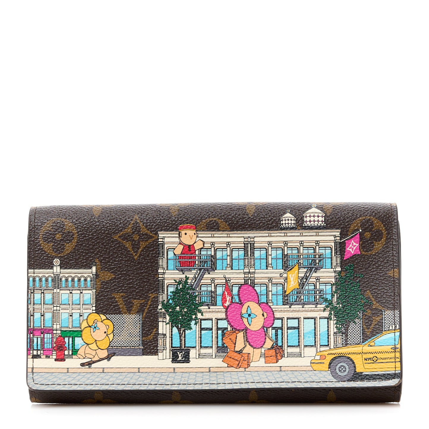 Monogram 2022 Christmas Animation New York Soho Wallet Yellow