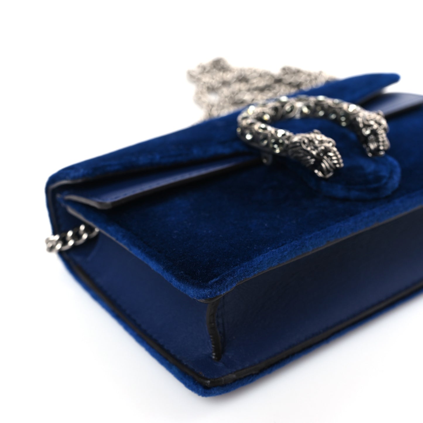 Velvet Super Mini Dionysus Shoulder Bag Cobalt