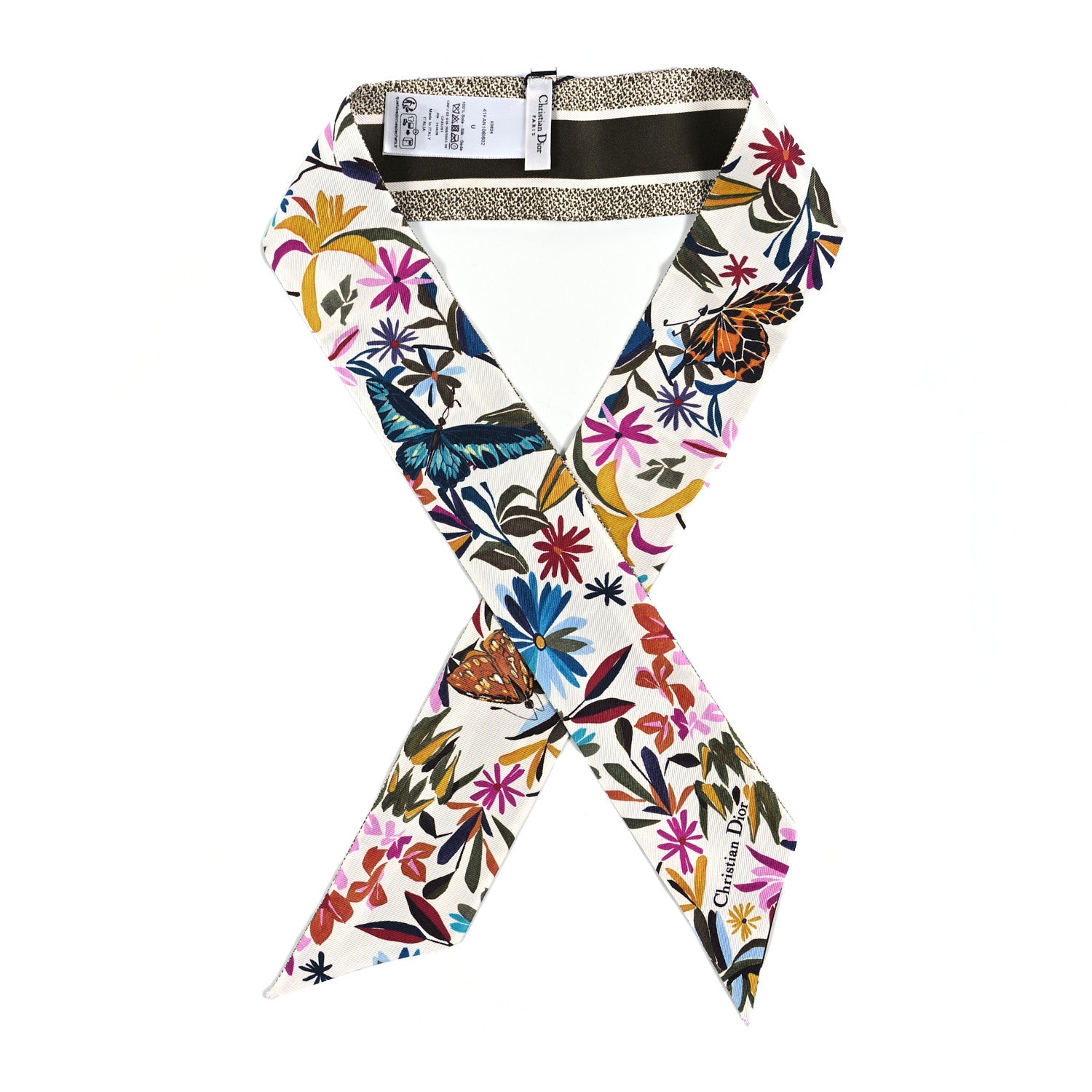 Christian Dior Silk Fantastica Mitzah Scarf Multicolor 1 of 3