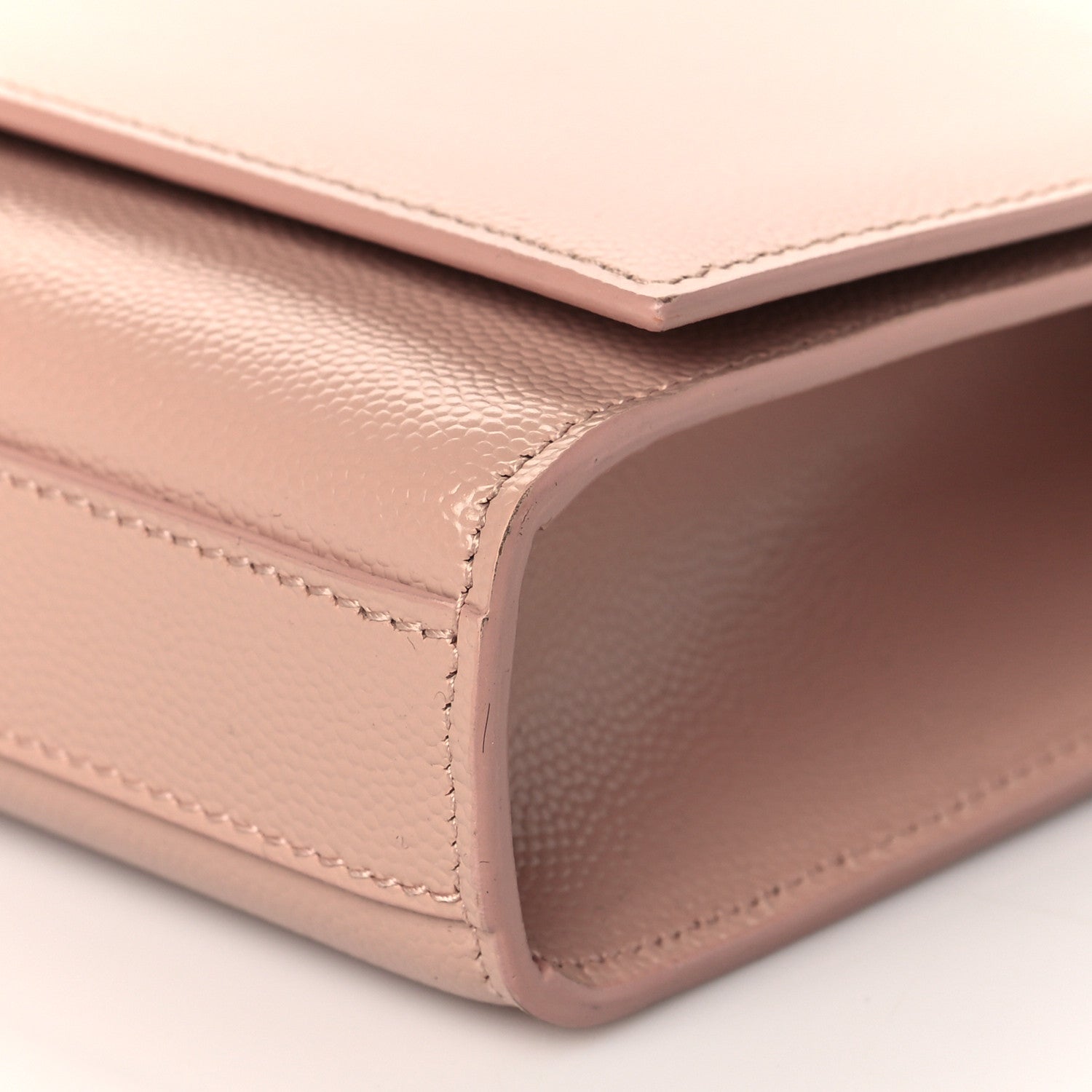 Saint Laurent Grain De Poudre Classic Monogram Cassandre Clutch Blush 10 of 11