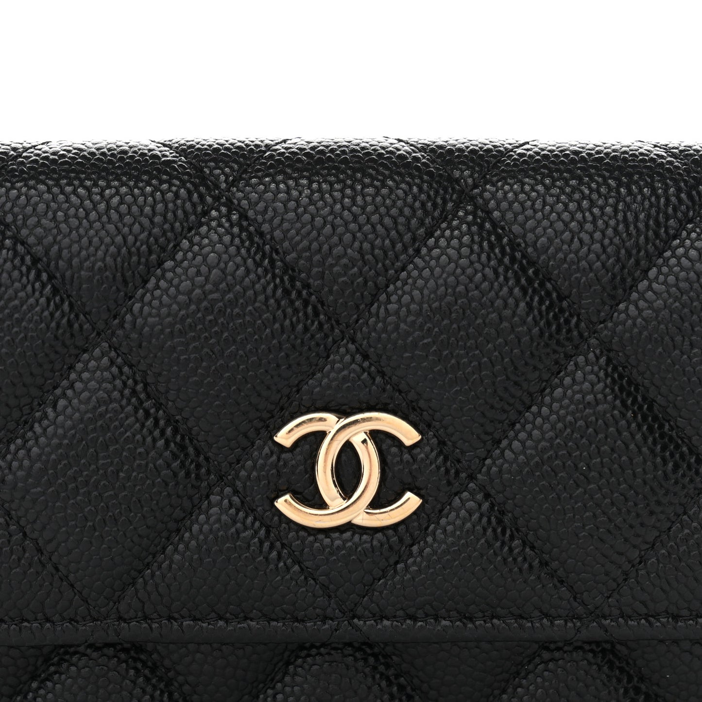 Caviar Quilted Bow Belt Bag Black