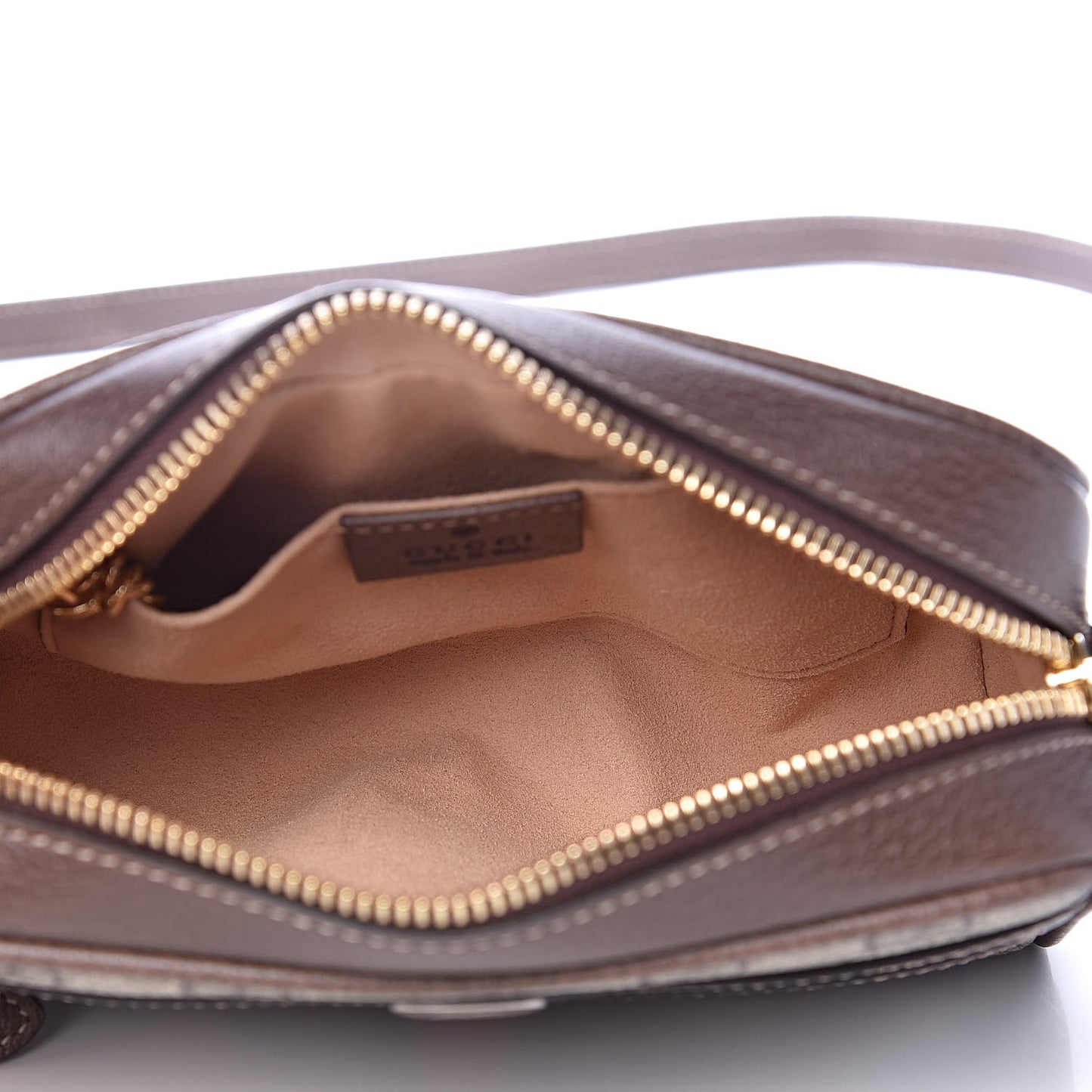 GG Supreme Monogram Web Mini Ophidia Shoulder Bag Brown