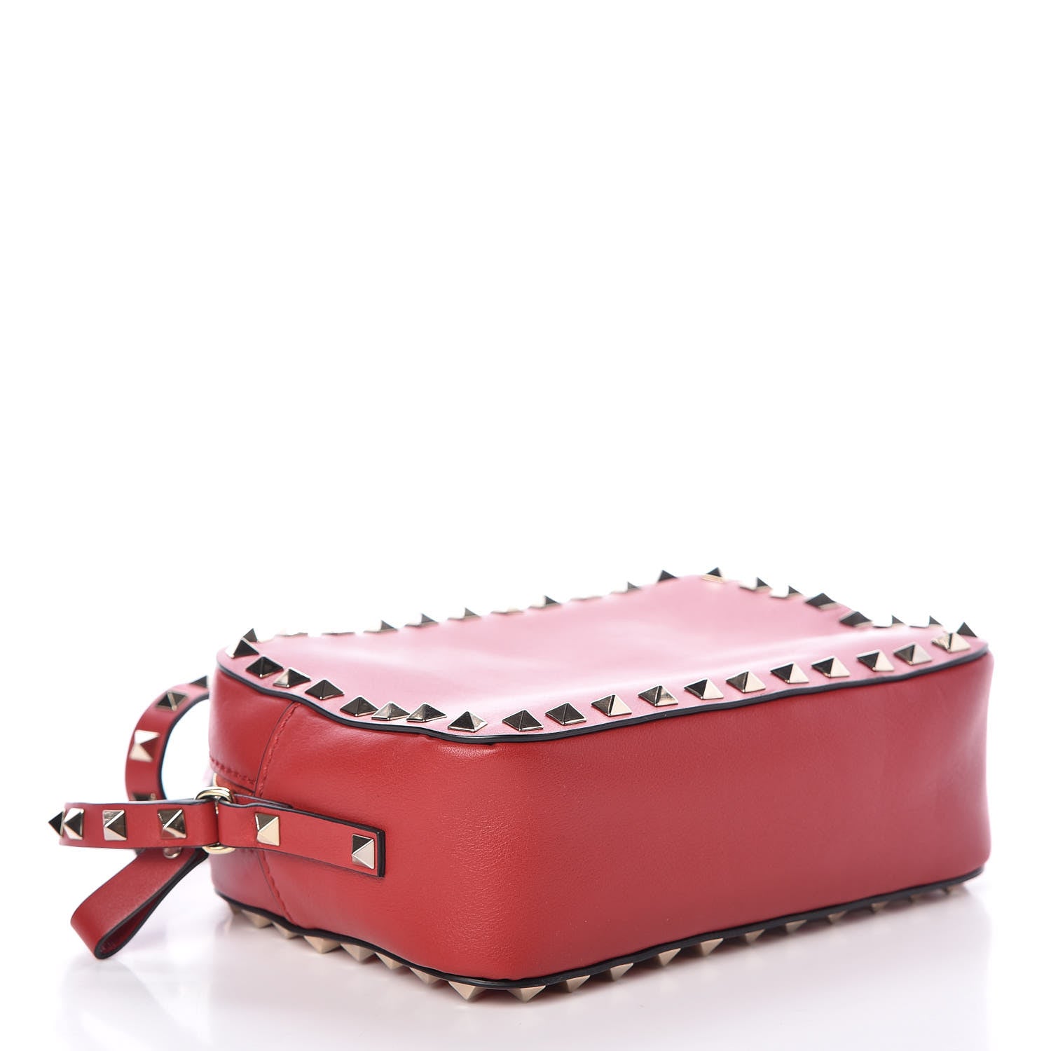 Valentino Garavani Calfskin Rockstud Camera Crossbody Bag Red 4 of 8