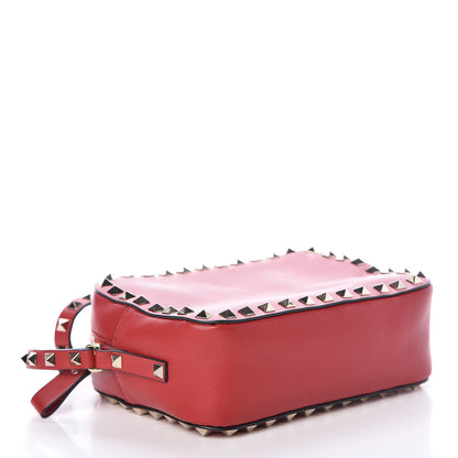 Valentino Garavani Calfskin Rockstud Camera Crossbody Bag Red 4 of 8