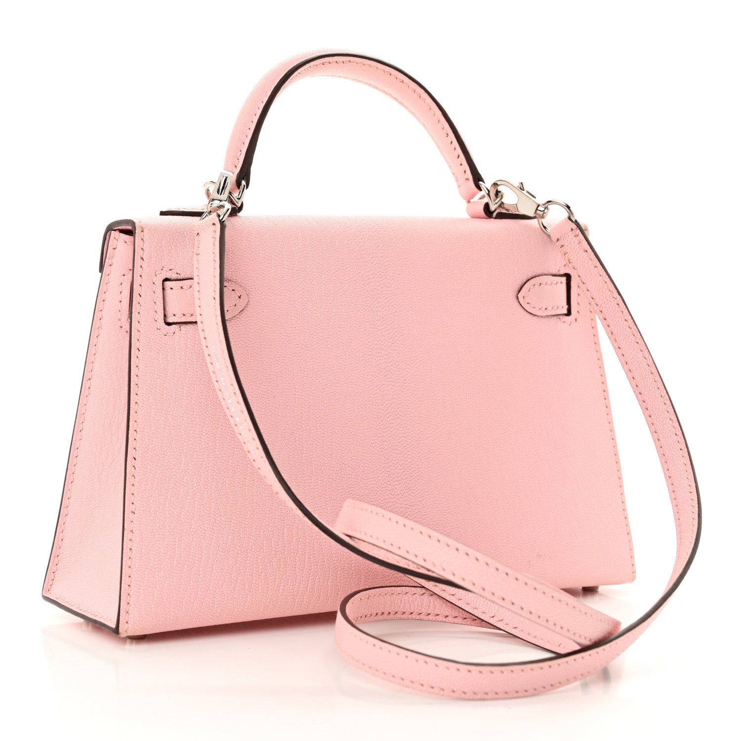 Hermes Chevre Mysore Mini Kelly Sellier 20 Rose Sakura 3 of 12