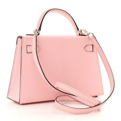 Hermes Chevre Mysore Mini Kelly Sellier 20 Rose Sakura 3 of 12