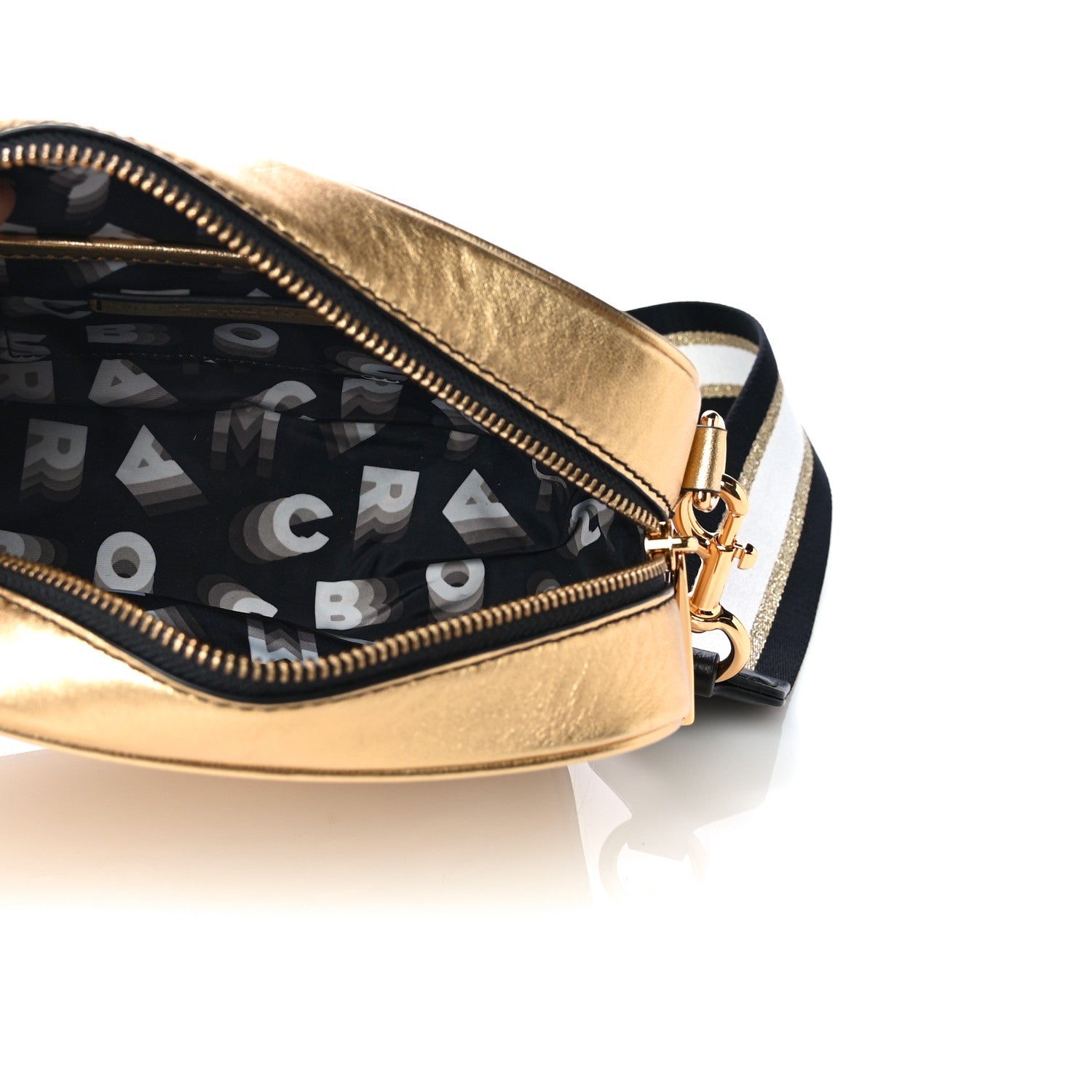 Marc Jacobs Metallic Calfskin The Flash Crossbody Gold 7 of 15