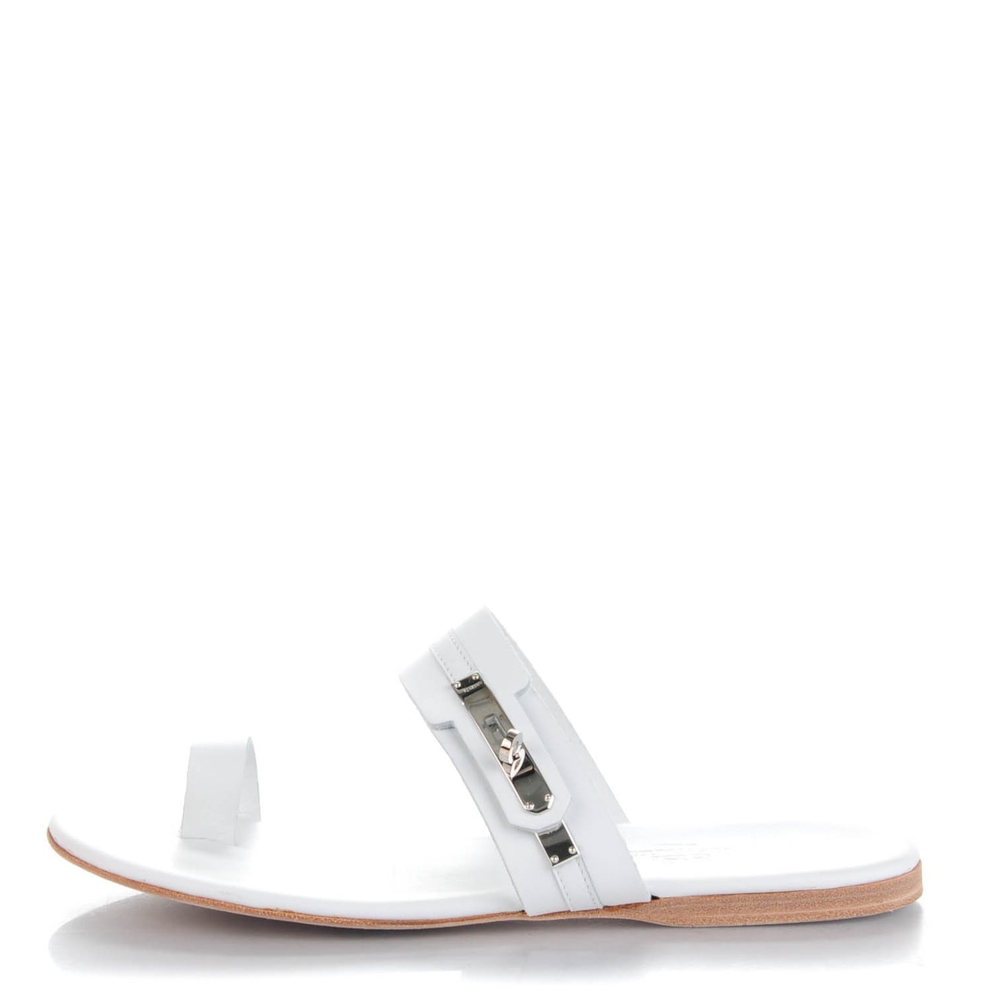 Lambskin Quasar Sandals 38 White