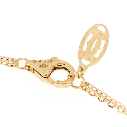 Cartier 18K Pink Yellow White Gold Trinity Double Chain Pendant Necklace 4 of 5