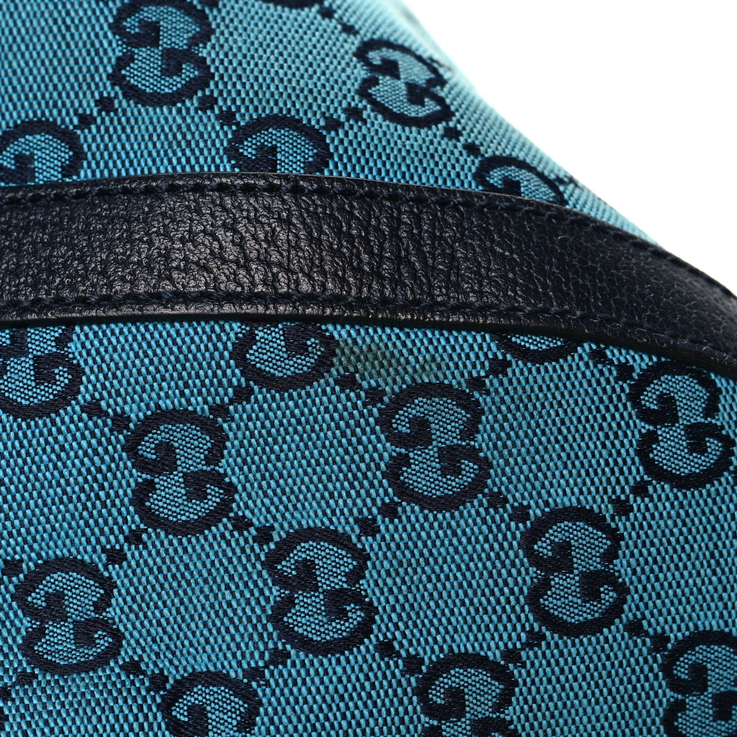 Gucci GG Supreme Monogram Azalea Calfskin Retro Interlocking G Duffle Bag Light Blue 12 of 12
